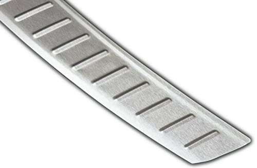 Recambo | Protector de Parachoques trasero | Compatible con VW Touareg 1 | 2002 2010 | Acero Inoxidable Mate | Protección borde de carga