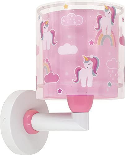 Dalber lampada applique da parete per bambini Unicorn Unicorni rosa animali