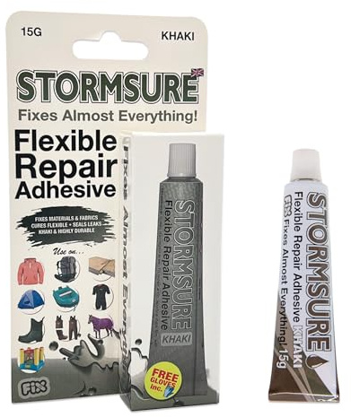 Stormsure Reparationslim (15g) Khaki Stövellim - Vattentätt och flexibelt lim