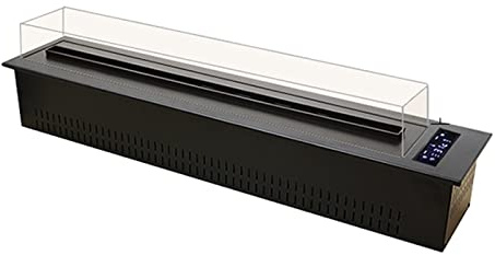 Cheminée à Vapeur d'eau en Retrait et Mural, Automatique LCD Écran des cheminées, avec Pare-Brise Transparent, Faible Bruit, Flamme réaliste, Décoration de Fausse Cheminée (Color : 70.8 inch, Size :