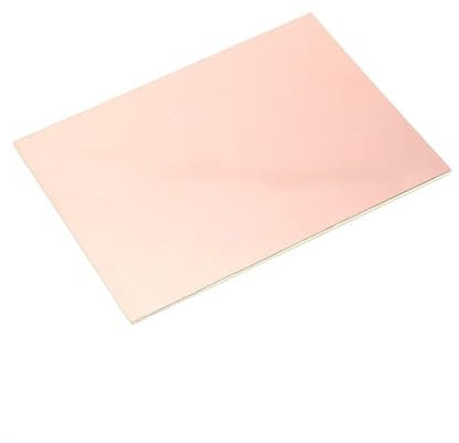 Metallplatte 10 Stück Universalplatine aus Fasermaterial, 5 cm x 10 cm, FR4 PCB, einseitig kupferkaschierte Platte, DIY-PCB-Kit, Laminat-Leiterplatte Kupfer mechanisch