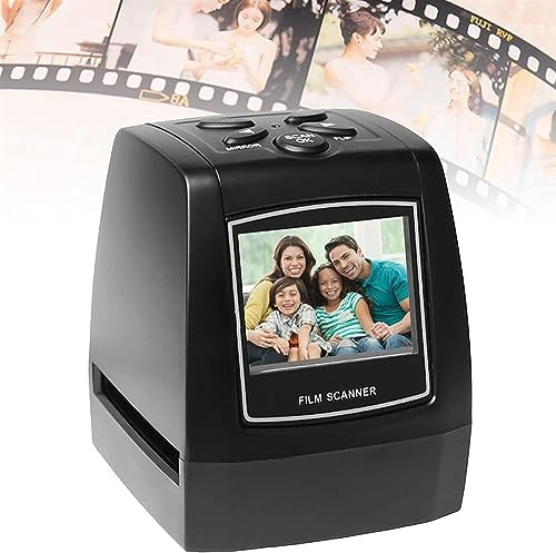 Film Slide Scanner, Negatives Scanner, Convert 135 Film/35mm Slide To JPG Digital Photos, Support USB Output, Works with Different Types Of Film Slides
