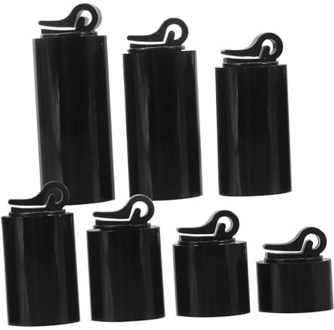 OKUMEYR Espositore Liscia Superficie Cilindrico a Acrilico per Nero Anelli in Stand Set Completo per Esposizione per Gioielli Casa Negozio