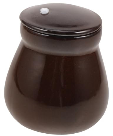 OKUMEYR Traditional Pickle Jar Ceramic Honey Storage Pot Elegant Cobalt Finish Multipurpose Food Storage Jar