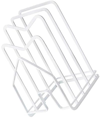 VOSAREA Étagère De Rangement Cuisine Multifonction En Acier Inoxydable Blanc, Support Pour Planche à Découper Et Porte-ustensiles, Drainage Intégré, Rangement Ordonné Pour Espace La Cuisine