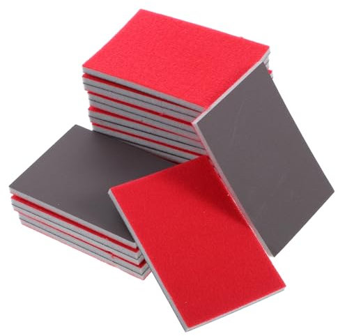 KICHOUSE 20pcs Micro Mesh Sanding Pads Sandpaper Block Assortment Pack for Polishing Grit Pads for Metal Wood Plastic