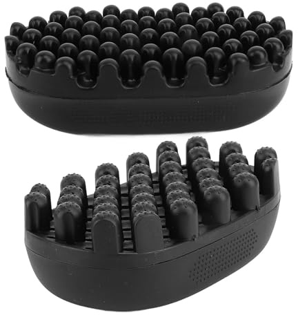 Twist Hårborste för Svarta Män Twist Hårborste 2 St Twist Borste Snabb Enkel Styling Stora Täta Tänder Professionell Tvättbar Gummi Afro Twist Hårborste för Svarta Män