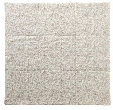 Vertbaudet Baby Spieldecke/Laufstalleinlage Babylon Oeko-Tex beige Bedruckt 100X100
