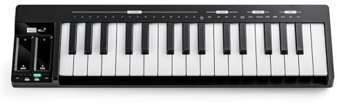 Donner KB-32M Tragbarer MIDI-Keyboard-Controller – 32 Tasten, mit Magnetischem Snap2Connect (S2C), OLED-Display, USB/MIDI & DAW-Software
