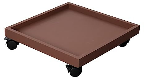 Carrello portavasi, supporto per piante impermeabile su ruote, carrello per piante per interni ed esterni, carrello per piante in vaso con ruote girevoli, vassoi mobili per piante, rulli per fior