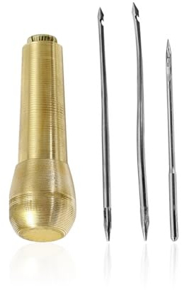 Zanthicia Nähen Ahle Bohrschuh mit Kupfergriff Nähen Reparatur Leinwand Leder Handwerkzeug Professioneller Schuhmacher