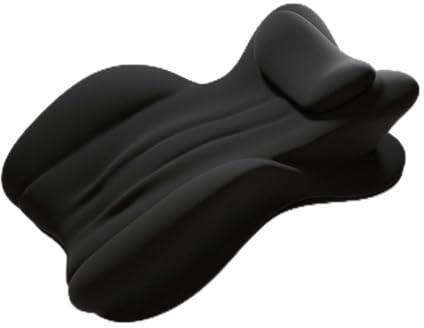 Enlightcode Wedge Pillow for Sleeping Reading Relaxing - Ergonomic Prone Pillow Memory Foam for Back Neck Pain Relief, Prone Phone Use– Strong Support Cushion with Removable Cover, Black