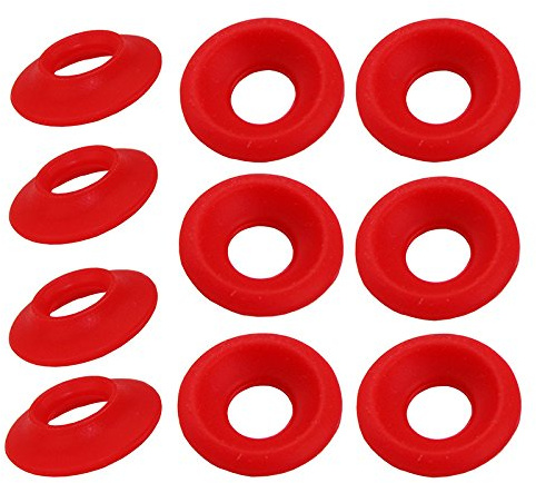 New Silicon Rubber Grolsch EZ Cap Swing Top Bottle Washer Gasket Red/White 25pcs/100pcs (Red 100pcs)