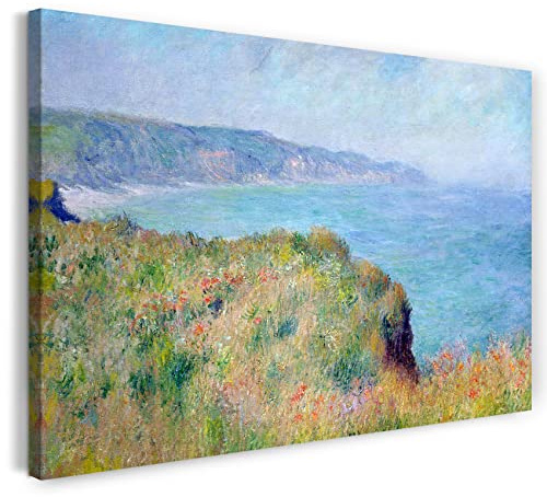 Printed Paintings Leinwand (60x40cm): Claude Monet - Klippe bei Pourville