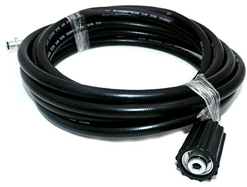 NUZAMAS Tuyau de rechange pour nettoyeur haute pression de 5 m, kit de nettoyage de l'eau M22 14 et connexion de type clic 5 mètres de long
