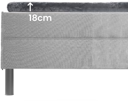 BaSaTex Plüsch Topper-Spannbetttuch, 180x200 cm, Anthrazit | Plüsch PREMIUM, SUPER SOFT flauschiges Winter Spannbetttuch, Wärmend und Kuschelig
