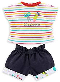 Corolle 9000212280 - Tshirt, Short, Künstler, für alle 36cm MaCorolle Puppen, ab 4 Jahren