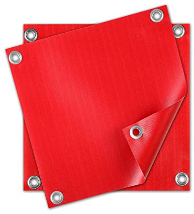 STROBO 2 Stück Rote Warnflaggen 30 x 30 cm | Flagge für überhängende Lasten | UV-Schutz, Wind- und Wetterfest