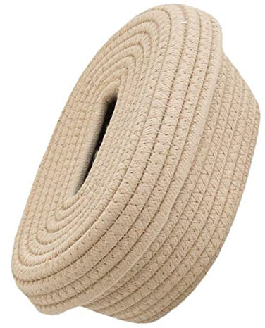WOONEKY Baumwollgewebte Taschentuchbox Im Japanischen Stil Dekorativer Halter Für Papiertaschentücher Praktische Aufbewahrungsbox Für Schreibtisch Und Wohnzimmer Kompakt Und Langlebig