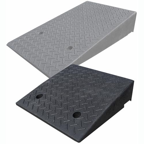Schwellenrampe Auffahrrampe Höhe:15-3cm Türschwellenrampen Für Rollstuhl & Rollator, Vollgummi, Mit Rutschfester Textur, Bordsteinkanten Rampe (Size : 100x30x15cm)