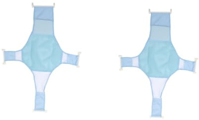 Abaodam 2stücke Netz Babysitz Verstellbares Duschnetz Multifunktionale Babypflege Für Neugeborene Hochwertige Sicherheits- Blau