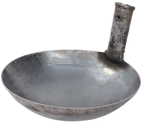 Kisangel Cucharón de Hierro Grueso de Gran Capacidad Molde Integral Reutilizable para Regar Flores en Jardín Utensilio de Cocina Doméstica
