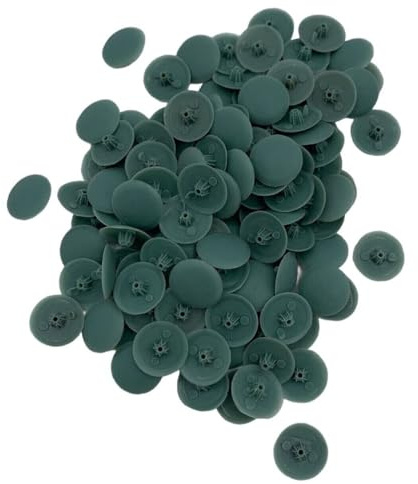 Bifix™ SHADOW GREY Screw Pozi Phillips Cover Caps Snap On 6-8g Pz2 Ph2 Push Fix Screws - Pack of 100