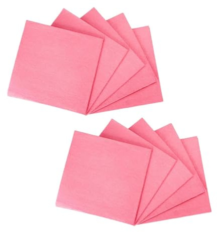 MotiveTech Lot de 10 Chiffons en Microfibre pour Vaisselle et Nettoyage Général, Rose