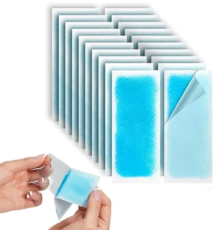 20-pack kylplåster för feber sommar kyllindring för barn vuxna sport lapp bärbar huvudvärk lindring förebyggande omedelbara lappar, sport sommar lapp