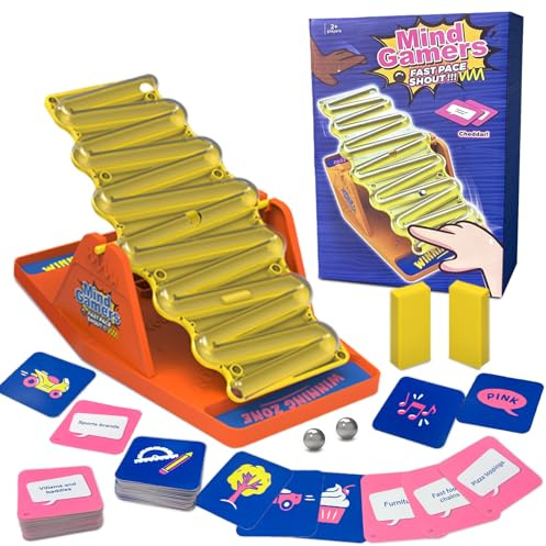 Spännande Partybrädspel, Interactive Party Game, Brädspelfamiljens Roliga Pussel, Interactive Marble Running Timer, Snabbt Familjefestspel, för Spelkvällar, Ring Ditt Svar, Partispel för Flera Spelare