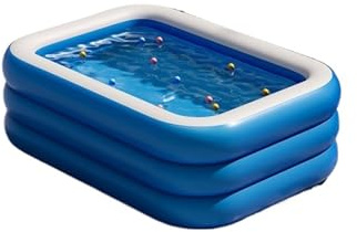 Piscina gonfiabile extra large for famiglie, centro natatorio fuori terra, grande, perfetta for l'estate all'aperto.(1.8CM-Bule)