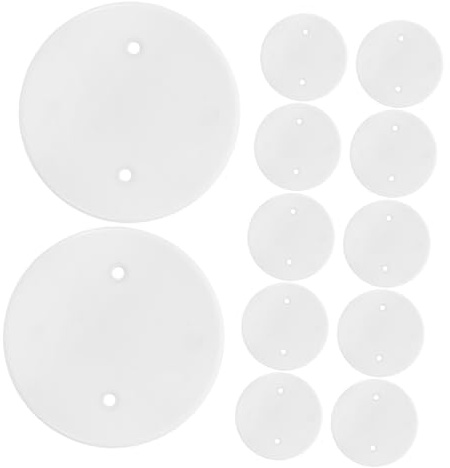 POPETPOP Cache-câble Octogonal Blanc 25 Pcs Plaque De Plafond Vierge Protection Gaine Pour Câbles Bureau Maison Polyvalent