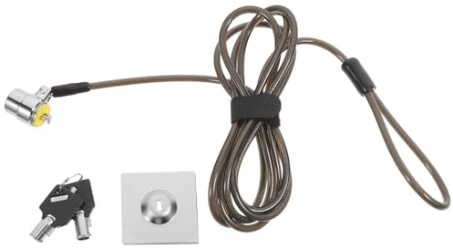 OKUMEYR Candado con Cable Reforzado de Aleación de Zinc para Portátil de 1.9 Metros Seguro y Resistente para Prevención de Robos Hogar y Oficina
