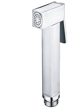 SUNDELY® Square Brass Hand held Shower Head Douche Bidet Toilet Spray Jet shattaf Chrome Luxury