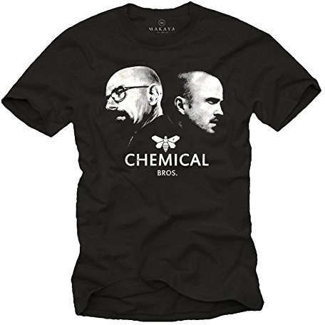 Men's T-Shirt Heisenberg & Pinkman - Chemical Bros - Black Size XXXXL