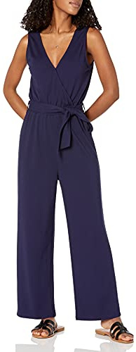 The Drop Combinaison Portefeuille sans Manches pour Femme, Bleu Marine, par @caralynmirand, Taille XL