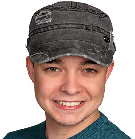 dimo accessoires Cap - Lässiges Army Cap (220) (anthrazit, M, m)