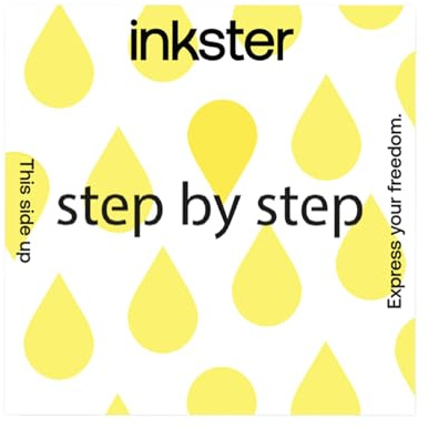 Inkster Tattoo - Schriftzug step by step | vegane & wasserfeste Temporäre Tattoos für Erwachsene - EU-Kosmetikzertifizierte Farbe - revolutionäres 2 Wochen Tattoo | Premium Klebetattoos & Fake Tattoo