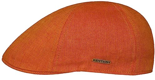 Stetson Texas Descott Schirmmütze Fischgrat UV Schutz 40 Made in EU Herren Frühling Sommer