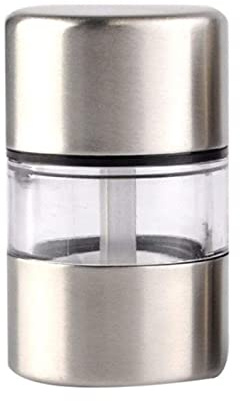 Mini Salt and Pepper Grinder - Spice Mill Shakers - Portable and Travel-Friendly - Ceramic Grinders - Small Size for Home, Restaurant, Camping