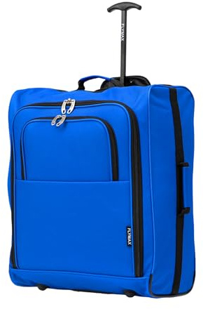 Easyjet 45x36x20 Carry on Suitcase Approved Underseat Cabin Bag Case Lightweight Hand Luggage 1.3kg 33L Blue