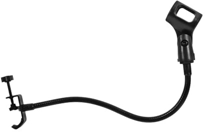 Toyvian Flexible Schwanenhals Mikrofonhalterung Aus Eisen Mit Stabiler Klemme Mikrofonständer Für Schreibtisch Und Live Übertragung