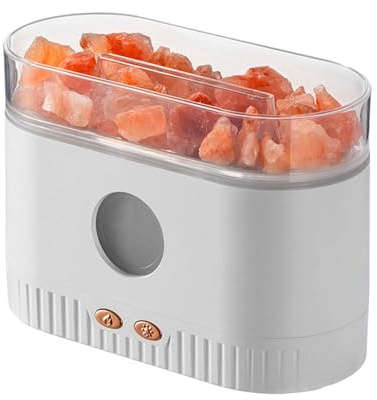 Salt Crystal Diffuser 200ml USB Plug In Automatic Salt Lamp Essential Oils Diffuser for Bedroom Office