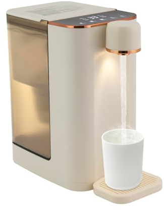 WSIKGHU Elektrischer Wasserspender 220V, 2000W Sofortige-Wasserspender für den Haushalt, 3L Fassungsvermögen, 3S Aufheizzeit, mit Quantitativer Wasserspenderfunktion, 27×19×26CM