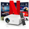 Vidéoprojecteur 4K 【Netflix Certifié/Auto Focus】Auto Keystone Rétroprojecteur WiFi Bluetooth, 26000 Lumen Full HD 1080P Projecteur Vidéo, Smart Projecteur utilisation en un clic de Netflix/Youtube/D+