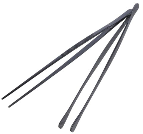 SECFOU Cooking Tweezers Tongs Set Precision Tweezers for Grilling Outdoor Utensil