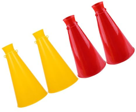 GALPADA 4 Stück Kunststoff-mini-megaphon-jubelkegel, Jubel-megaphon, Krachmacher-Spielzeug Für Partygeschenke, Sport, Spiel, Outdoor-aktivitäten, Fußball