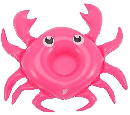 Abaodam 4stücke Aufblasbare Getränkehalter Cartoon-Design Für Pool Strand Party Junge Mädchen Wasserspielzeug Einfach Aufzublasen Mit Luftpumpe Oder Mund Bunte Tassenuntersetzer Für Versch