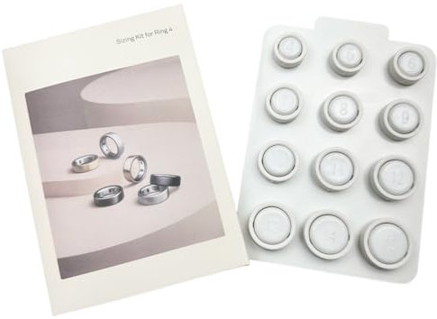 OHREN Kit di misure per anelli, taglia prima di acquistare Scegli tra 12 misure taglie da 4 a 14 trova la misura perfetta dell'anello intelligente