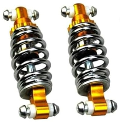 DEMULAX 2 amortiguadores Traseros de 5 Pulgadas y 125 mm for Patinete eléctrico, amortiguadores Traseros universales for Bicicleta eléctrica. Resorte hidráulico para suspensión Delantera de Scooter